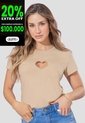 Camiseta Mujer Latte Atypical 111804 de Atypical