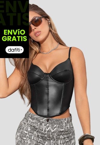 Corset Mujer Negro Atypical 113980 Atypical