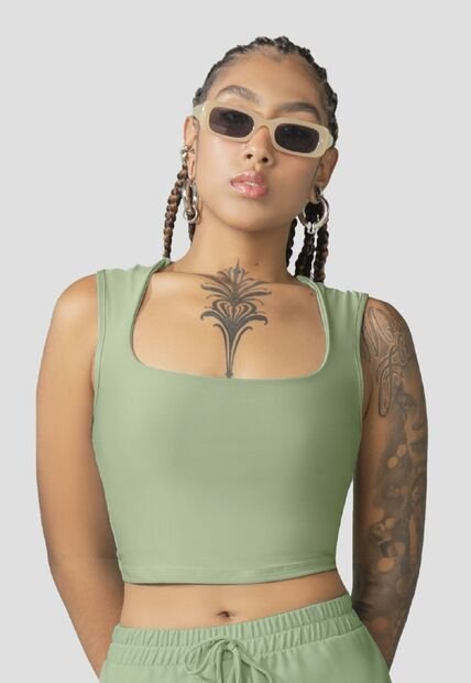 Blusa Mujer Verde Matcha Atypical 110159