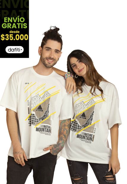 Camiseta Mujer Marfil Atypical 9579