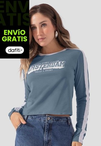 Camibuzo Mujer Azul Indigo Atypical 111187 Atypical