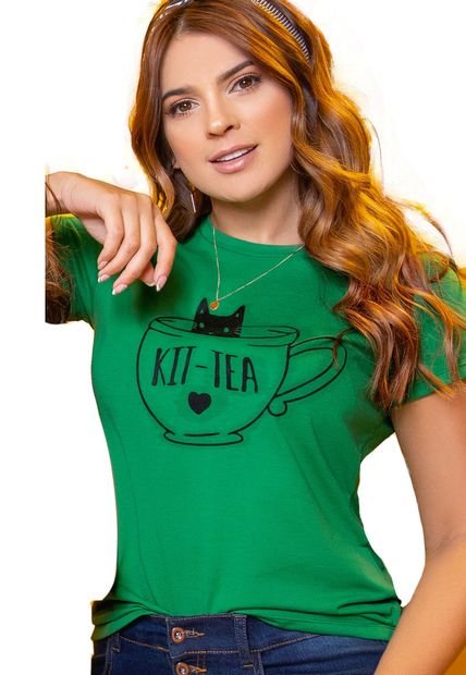 Camiseta Mujer Verde Atypical 86655