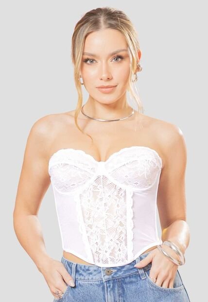 Corset Mujer Blanco Atypical 110587