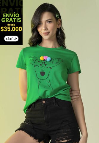 Camiseta Mujer Verde Antioquia Atypical 2007 Atypical