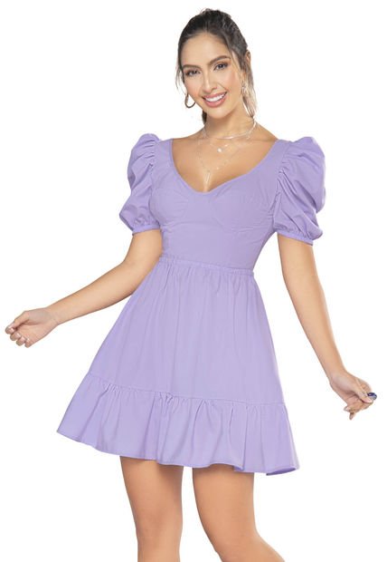 Vestido Corto Mujer Violeta Atypical 33461