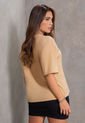 Camiseta Mujer Beige Atypical 103898 de Atypical
