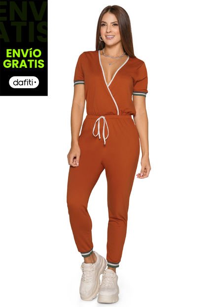 Enterizo Largo Mujer Ladrillo Atypical 86055