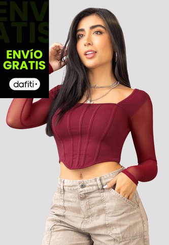 Blusa Mujer Vinotinto Atypical 101319 Atypical
