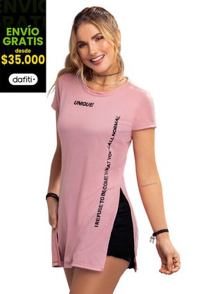 Blusón Mujer Palo De Rosa Atypical 75099