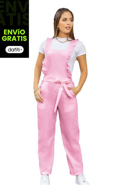 Overall Largo Mujer Rosa Atypical 5523