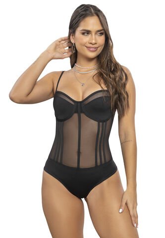 Body Mujer Negro Atypical 7168 Atypical