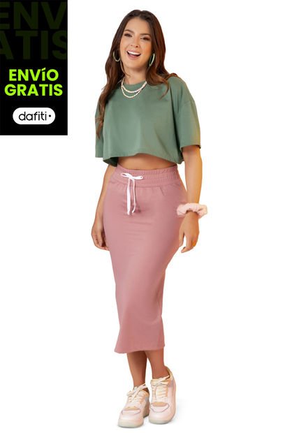 Conjunto Mujer Rosa Atypical 9654
