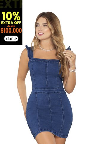 Vestido Mujer Azul Atypical 87056 Atypical
