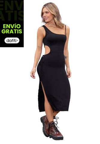 Vestido Mujer Negro Atypical 93562 Atypical