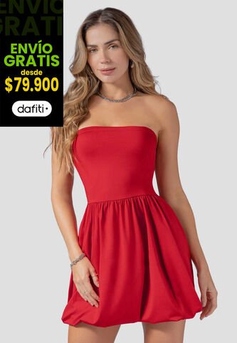 Vestido Corto Mujer Rojo Atypical 114041 Atypical