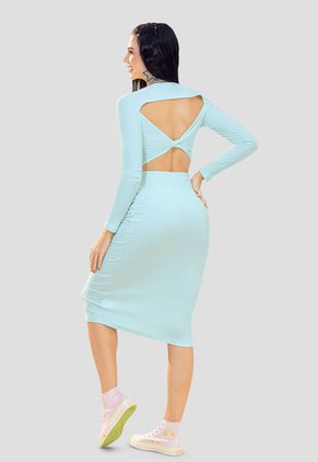 Vestido Mujer Azul Atypical 1494