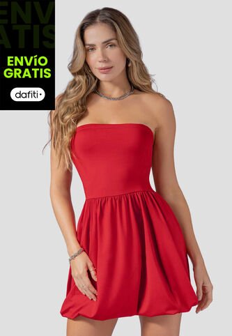 Vestido Corto Mujer Rojo Atypical 114041 Atypical