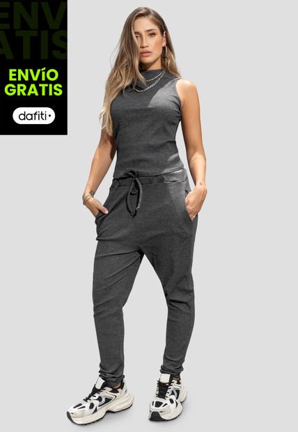Conjunto Mujer Gris Atypical 103311