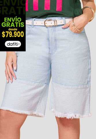 Bermuda Mujer Azul Claro Atypical 113621 Atypical