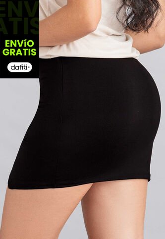 Falda Corta Mujer Negro Atypical 105880 Atypical