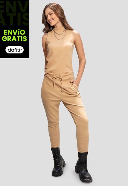 Conjunto Mujer Beige Atypical 103311