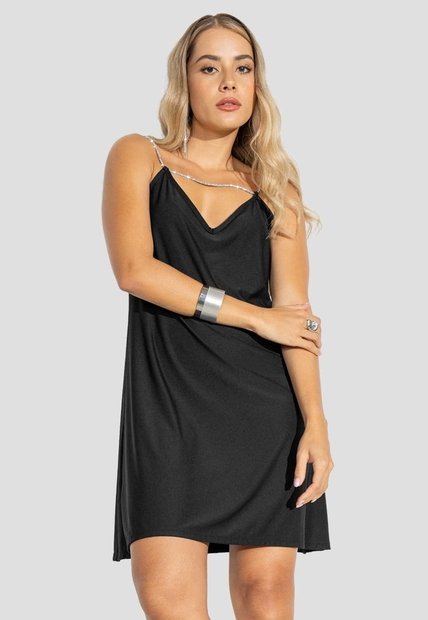Vestido Mujer Negro Atypical 114246