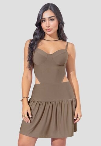 Vestido Mujer Chocolate Atypical 111935 Atypical