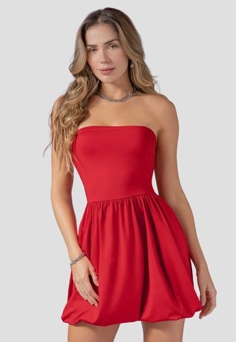 Vestido Corto Mujer Rojo Atypical 114041 Atypical