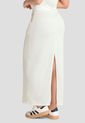Falda Larga Mujer Blanco Atypical 103819 de Atypical