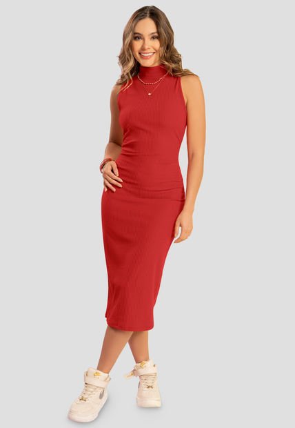 Vestido Mujer Rojo Atypical 102812
