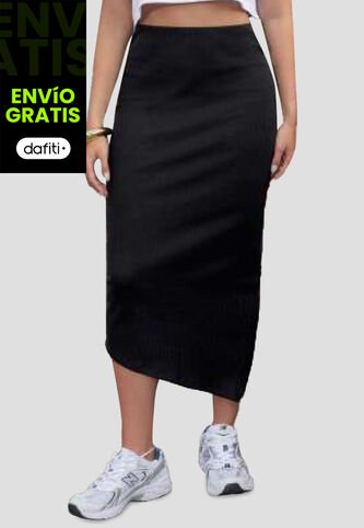 Falda Larga Mujer Negro Atypical 111949 Atypical