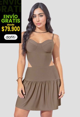 Vestido Mujer Chocolate Atypical 111935 Atypical