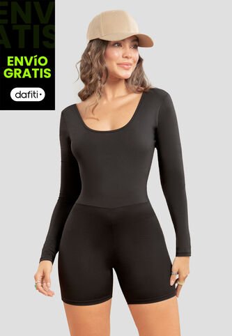 Enterizo Corto Mujer Negro Atypical 105479 Atypical