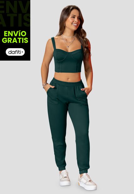 Conjunto Mujer Verde Atypical 100887