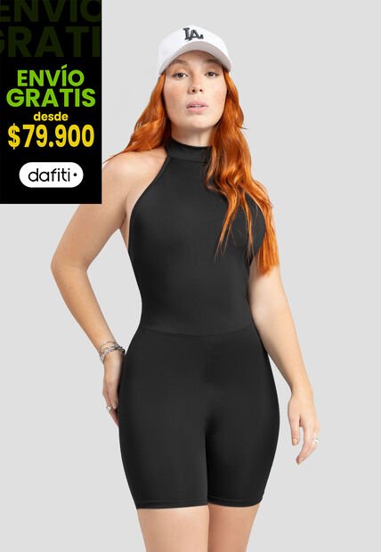 Enterizo Corto Mujer Negro Atypical 106860