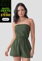 Enterizo Corto Mujer Verde Militar Atypical 106185 de Atypical