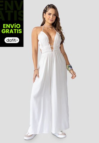 Enterizo Largo Mujer Marfil Atypical 32578 Atypical