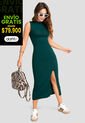 Vestido Largo Mujer Verde Atypical 103739 de Atypical