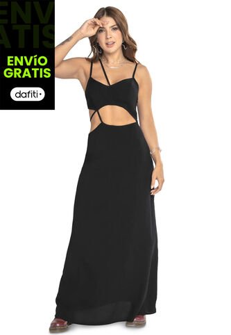 Vestido Mujer Negro Atypical 9577 Atypical