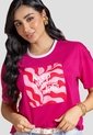 Camiseta Mujer Magenta Vivo Atypical 114047 de Atypical