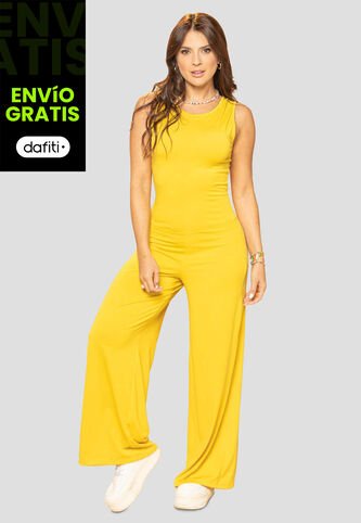 Enterizo Largo Mujer Amarillo Atypical 101950 Atypical