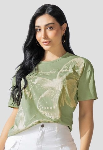 Camiseta Mujer Verde Matcha Atypical 113882 Atypical