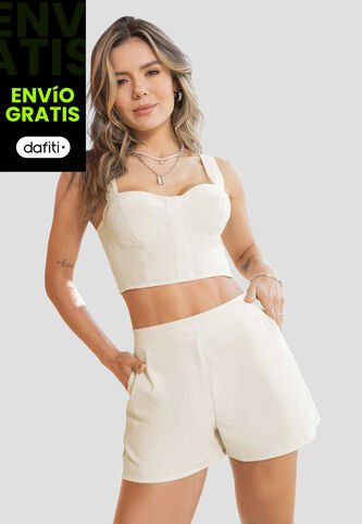 Conjunto Mujer Beige Atypical 851 Atypical