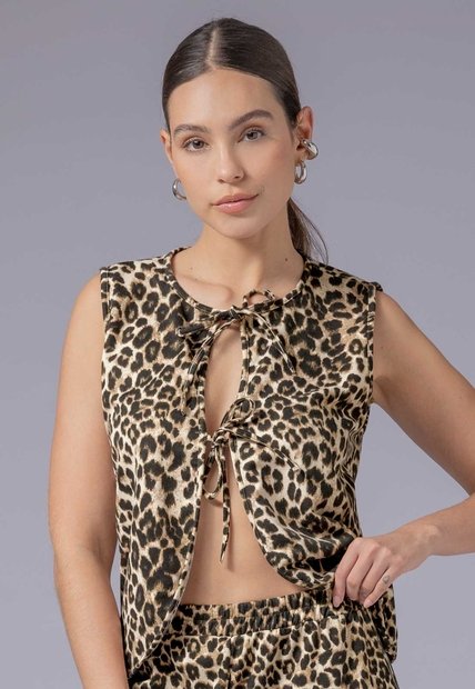 Chaleco Mujer Estampado Atypical 113972