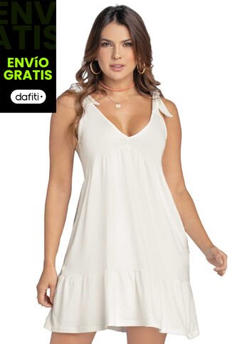 Vestido Corto Mujer Blanco Atypical 90945 Atypical
