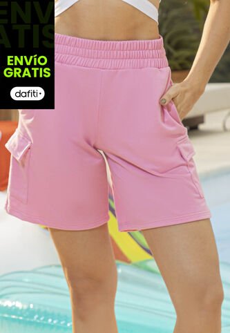 Bermuda Short Mujer Rosa Atypical 693 Atypical