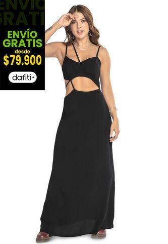 Vestido Mujer Negro Atypical 9577 Atypical