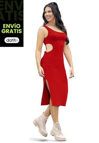 Vestido Juvenil Rojo Atypical 93562 Atypical