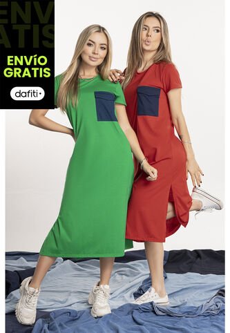 Vestido Juvenil Rojo Atypical 1336 Atypical