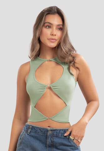 Blusa Mujer Verde Oliva Atypical 105694 Atypical
